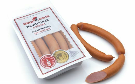 Сосиски "Молочные" в натуральной оболочке